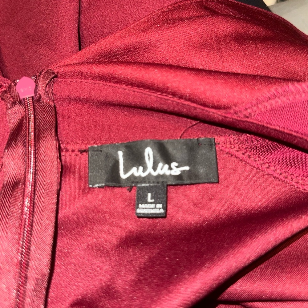 Lulu's Deep Red Backless Dress - Picture 4 of 4